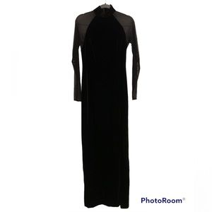 Tadashi shoji brown velvet dress
